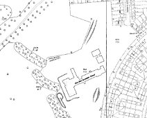 Map of School Extract from Ordnance Survey Map - dated 1955 - possibly surveyed during contruction or shortly after. Note the boundary has not been extended further into...
