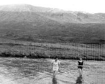 Taking a Dip - Glen Affric, Scotland 1963 Susan Griffiths and Ann Roe (Father was our Geography teacher) Photo from Hilary Hulme