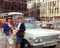 The School Trip to Belgium Andrea Fellows and Val Page at Brugge - 1965.