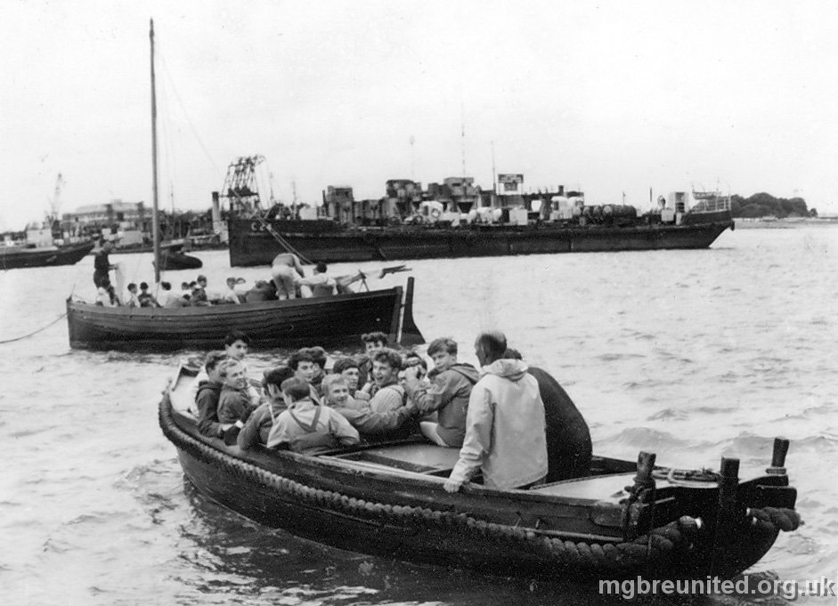 1963 Trip to HMS Foudroyant Scott Payne and a Whaler.