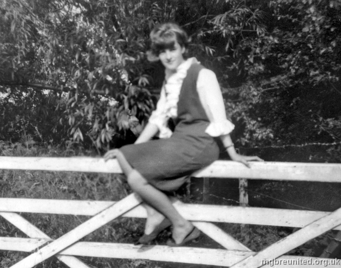 1964 Susan Matthews Sue Matthews at Winthorpe cricket ground 1964.