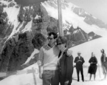 Margaret Glen-Bott Trip to Switzerland in 1963 Mr Buckthorpe and Miss Moister? The Jungfraujoch mountain on the trip to Switzerland in 1963. Photos from Joyce Dow.