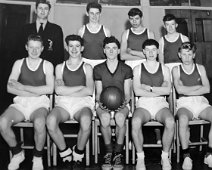 Margaret Glen-Bott Basket Ball Team c.1960 BACK ROW: Names please? FRONT ROW: 1 Dave Reynolds, Photo from Dave Reynolds