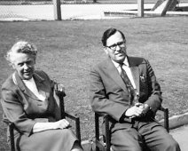 Miss Lovett and Mr Peak July 1963 Head and Deputy Photo from Chris Gaulton