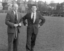 1960 ? On the Hockey Field Peter Penfold (Geography) and Terry Buckthorpe