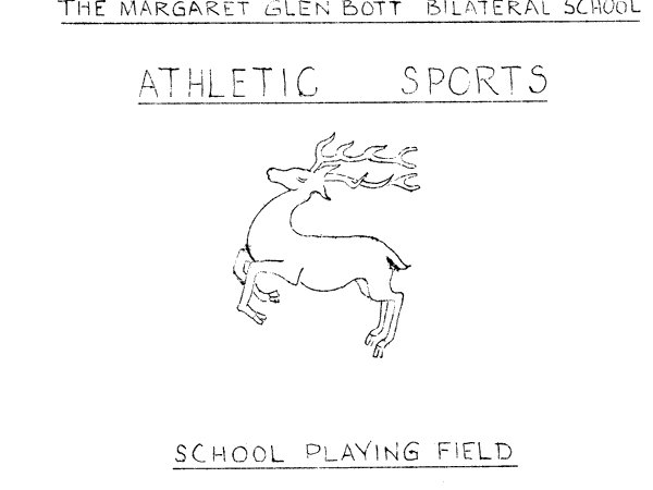 Athletic Sports Programme May 1965
