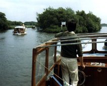Captin Haddock at the Helm Andy Batty Norfolk Broads 1972