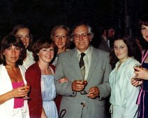 Margaret Glen-Bott Reunion - 1980s Glenys Jones, Tina Wozniak, Linda ?, Christine Pygott, Mr Peak (Headmaster), Beryl ? and Ann Gregory.