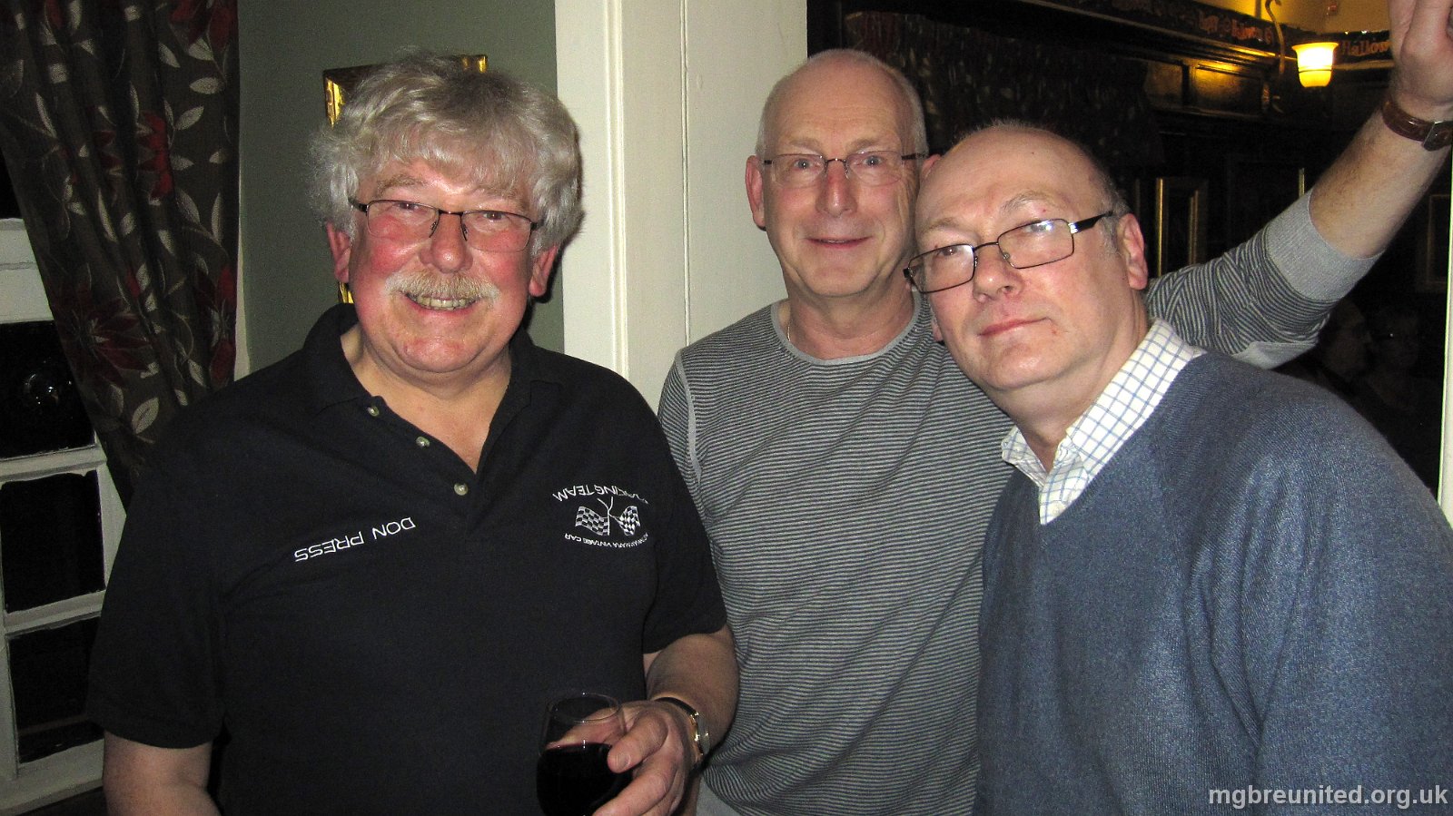 Margaret Glen-Bott Reunion at The Admiral Rodney Don Press (MGB -1965 leaver), Barrie Evans 1966) and Andy Carter (1965)