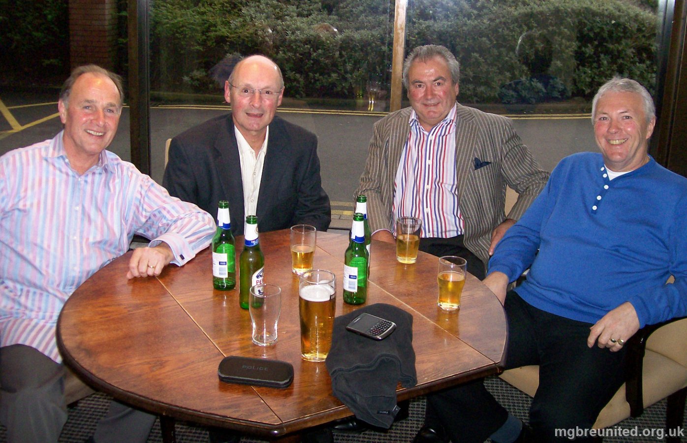 Steve, Chris, Paul and Ian. Steve Woodhead, Chris Holland , Paul Browning and Ian Robinson. (sober!)