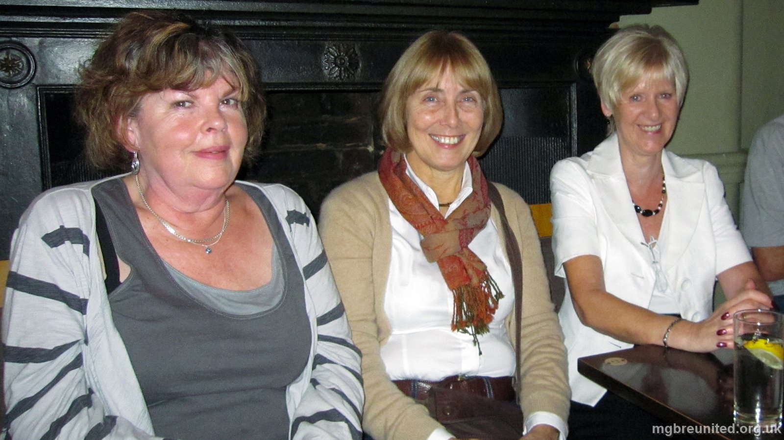 Margaret Glen-Bott Reunion at the Admiral Rodney Kathryn Rowan, Jean Gardner, and Val Page. (all of them left in 1966)
