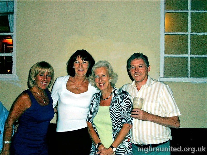 2003 07 Margaret Glen-Bott Reunion Glenys Jones, Ann Gregory, Christine Pygott and John Simpson