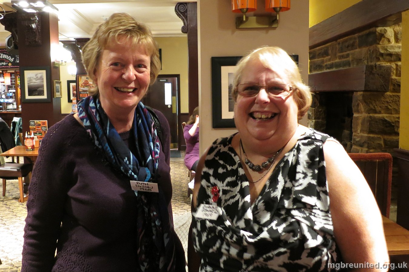 Margaret Glen-Bott Reunion 6 Nov 2014 Ruth Dyson (MGB 1968) and Dianne Edwards (MGB 1969)